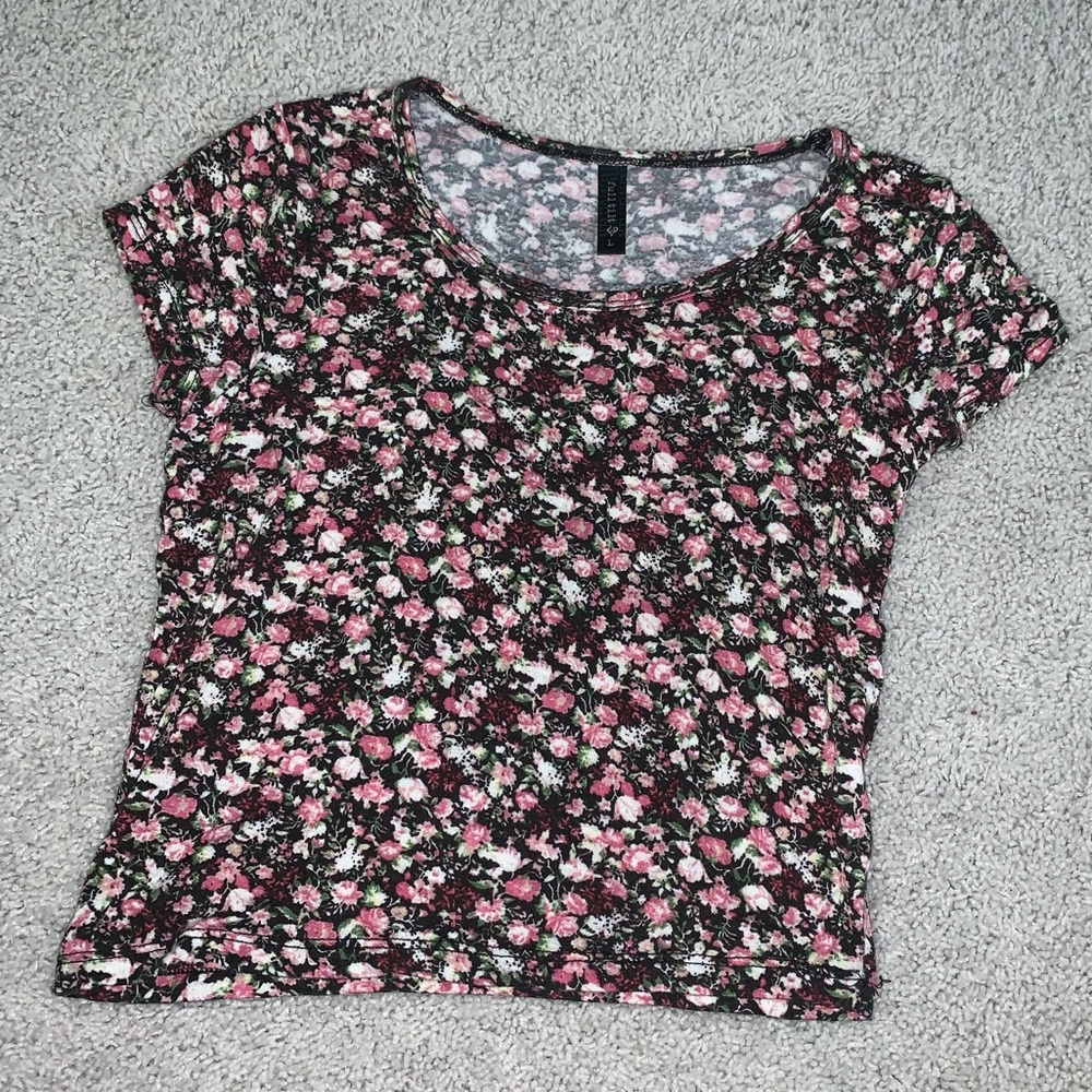 Girls Full Tilt Floral crop top
